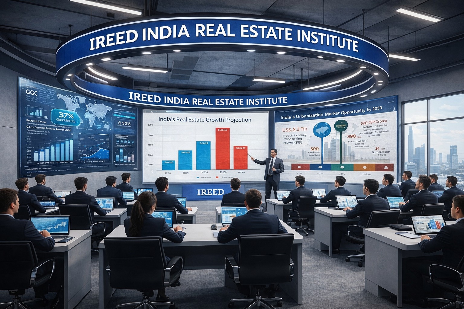 IREED India real estate education franchise training institute classroom environment