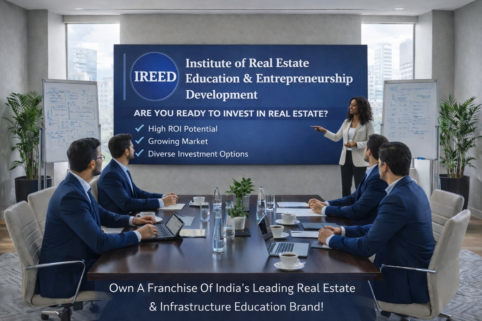 IREED India franchise center launch setup and branding process